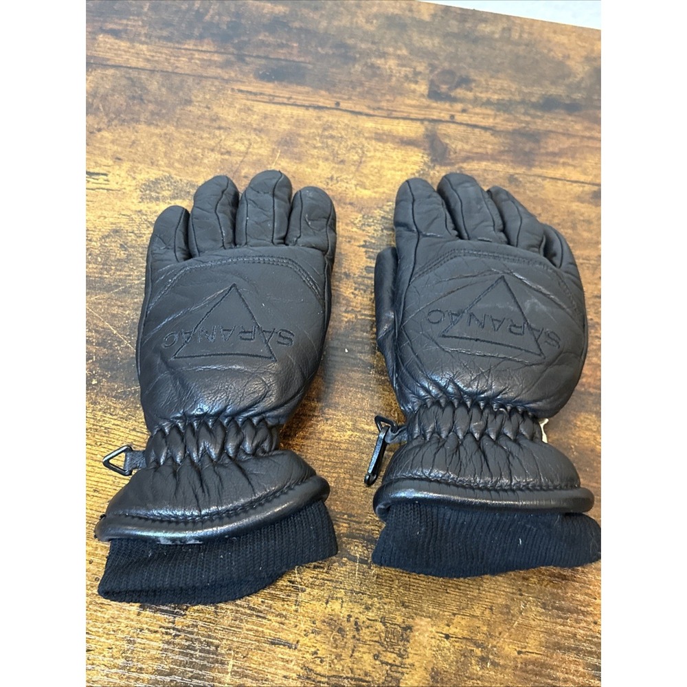 Saranac Women’s Leather Ski Gloves — Black — Size Small — Dri-Tech Thermoloft —